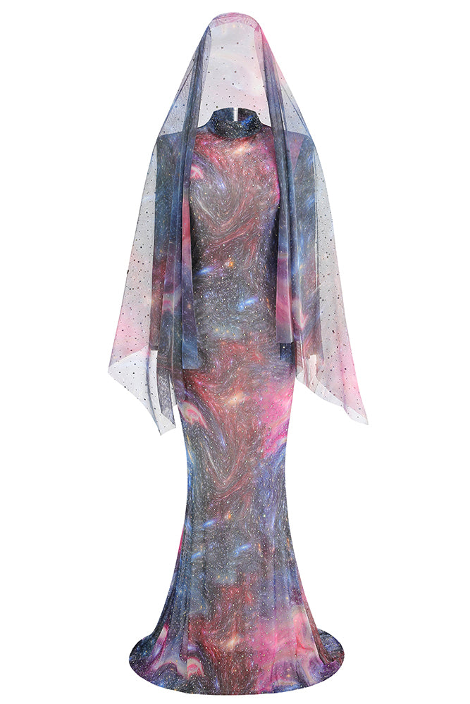 Tie-dye Effect Maxi Dress