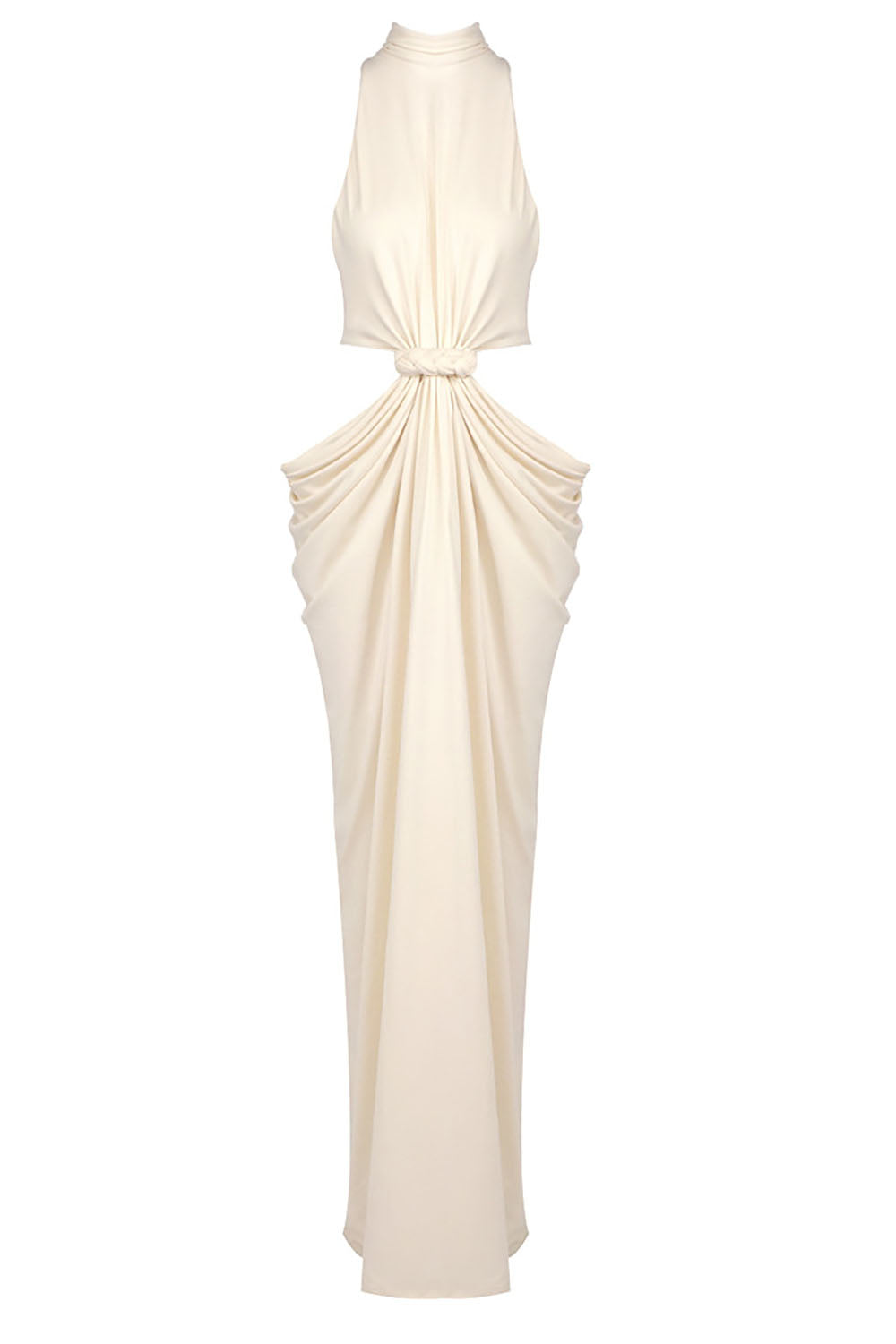 Turtle Cutout Waist Maxi Dress