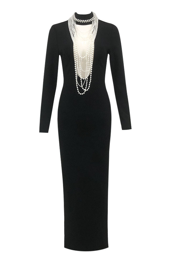 Turtle Pearl Embellished Gown – CHICIDA