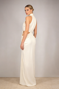 Turtle Cutout Waist Maxi Dress