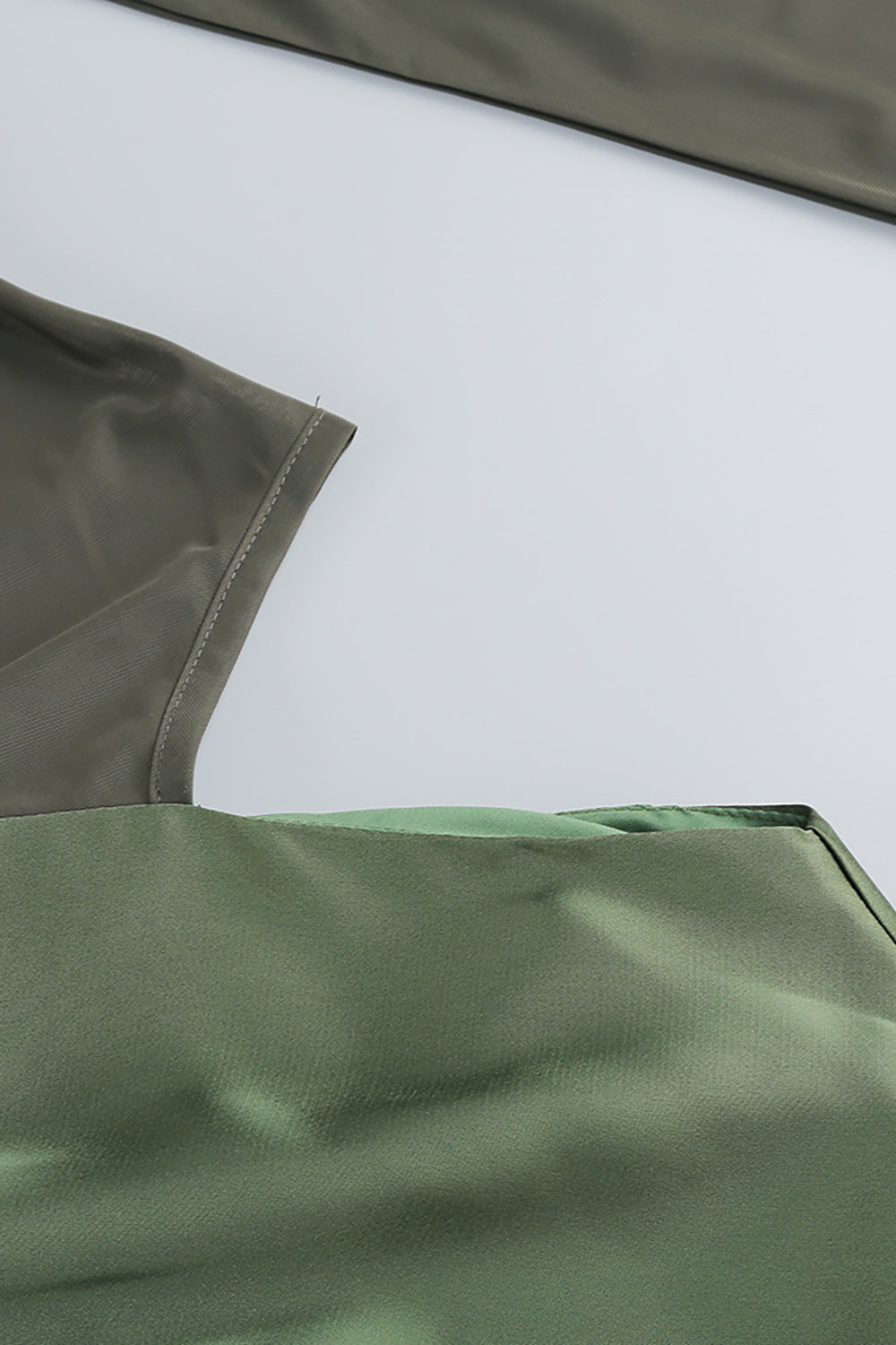 Turtleneck Cut-Out Drape Maxi Dress in Olive