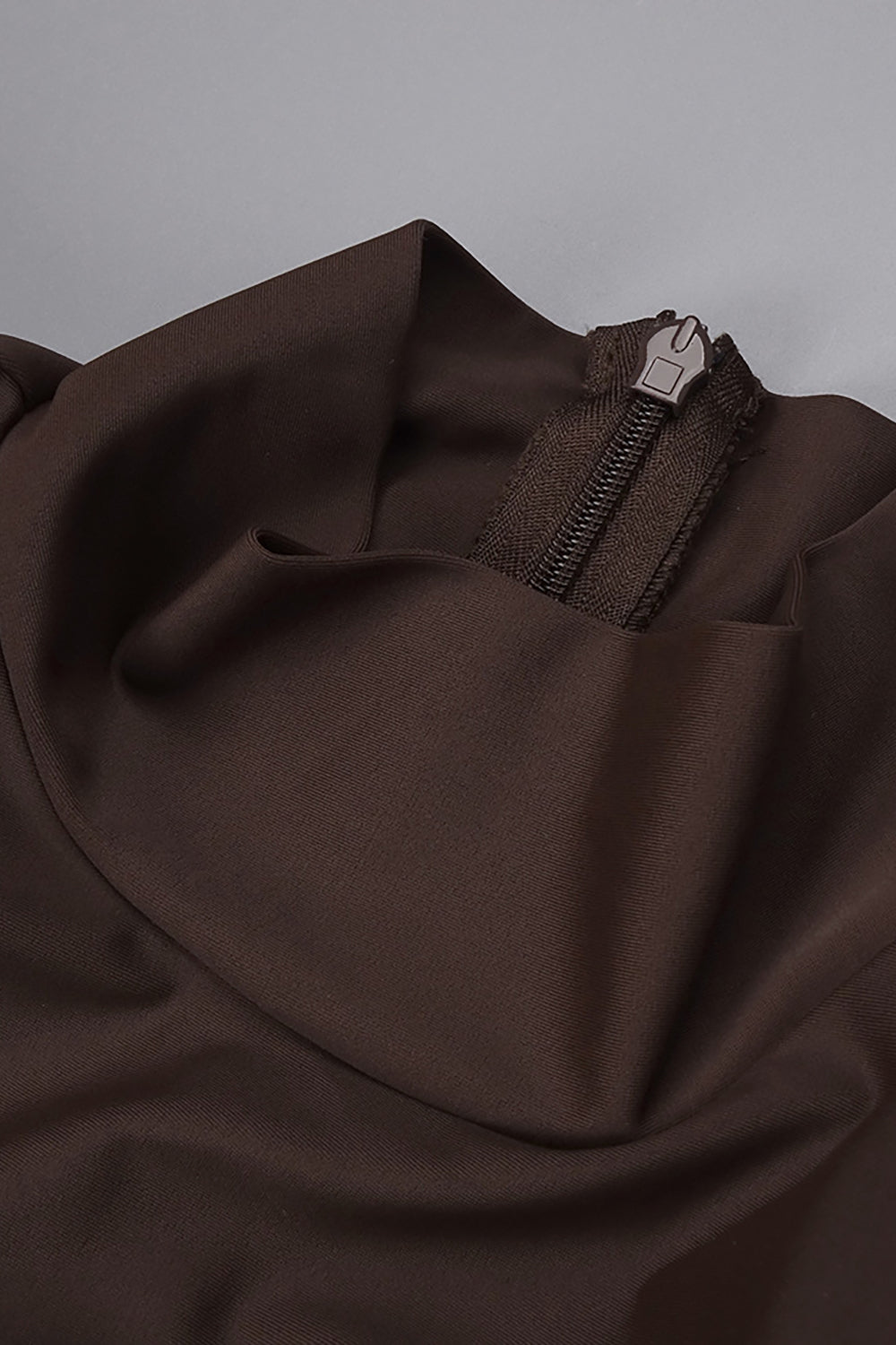 Turtleneck Long Sleeve Cutout Maxi Dress