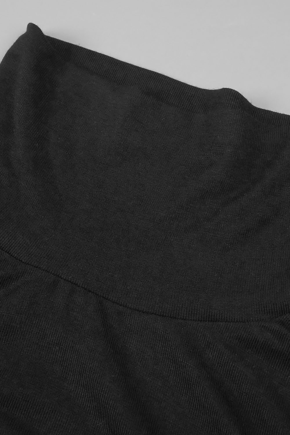 Turtleneck long-sleeve Sweater Draped Rosette Bootcut Pants