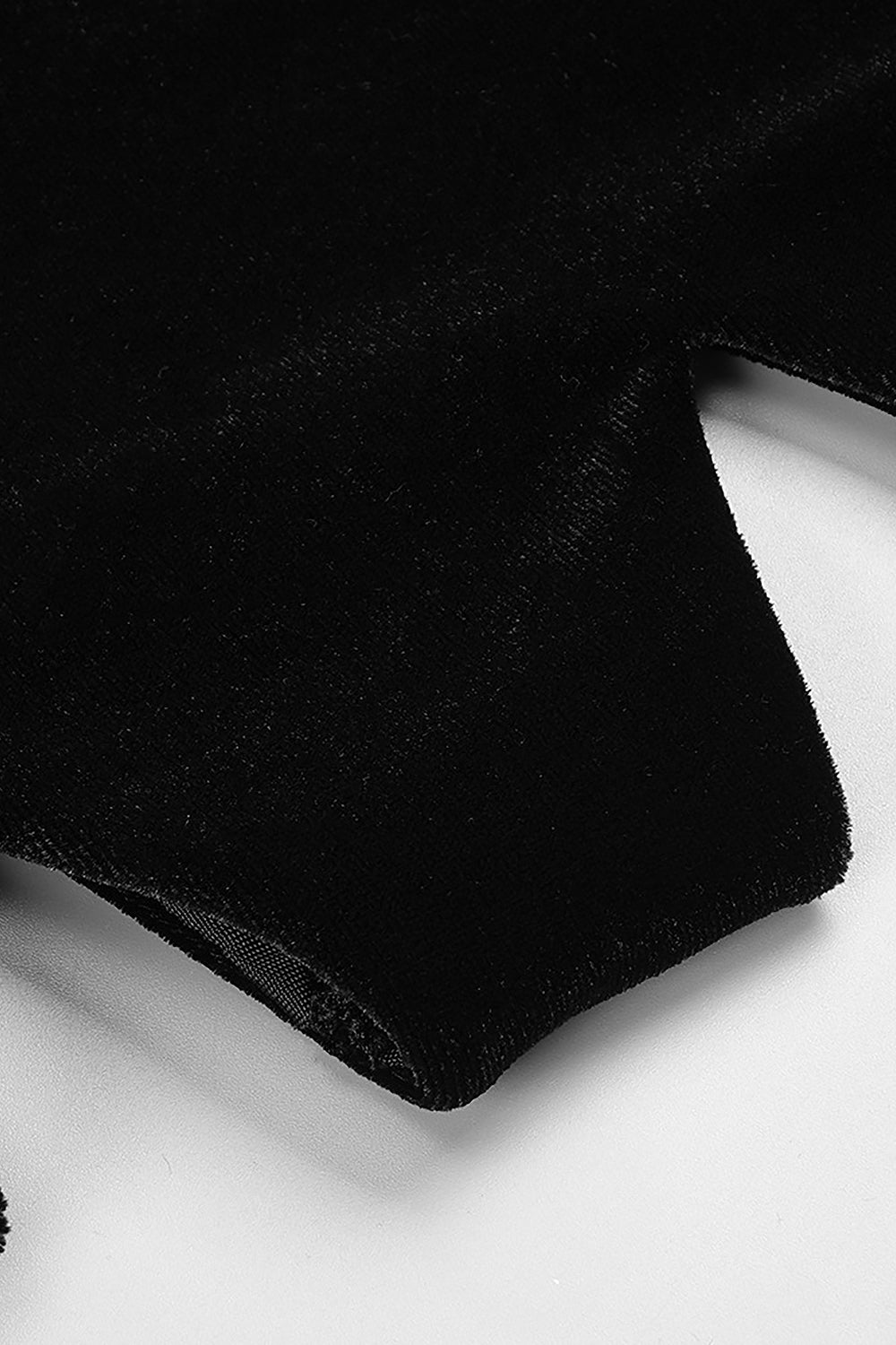 Backless Cut-Out Detailed Velvet Midi Dress - CHICIDA