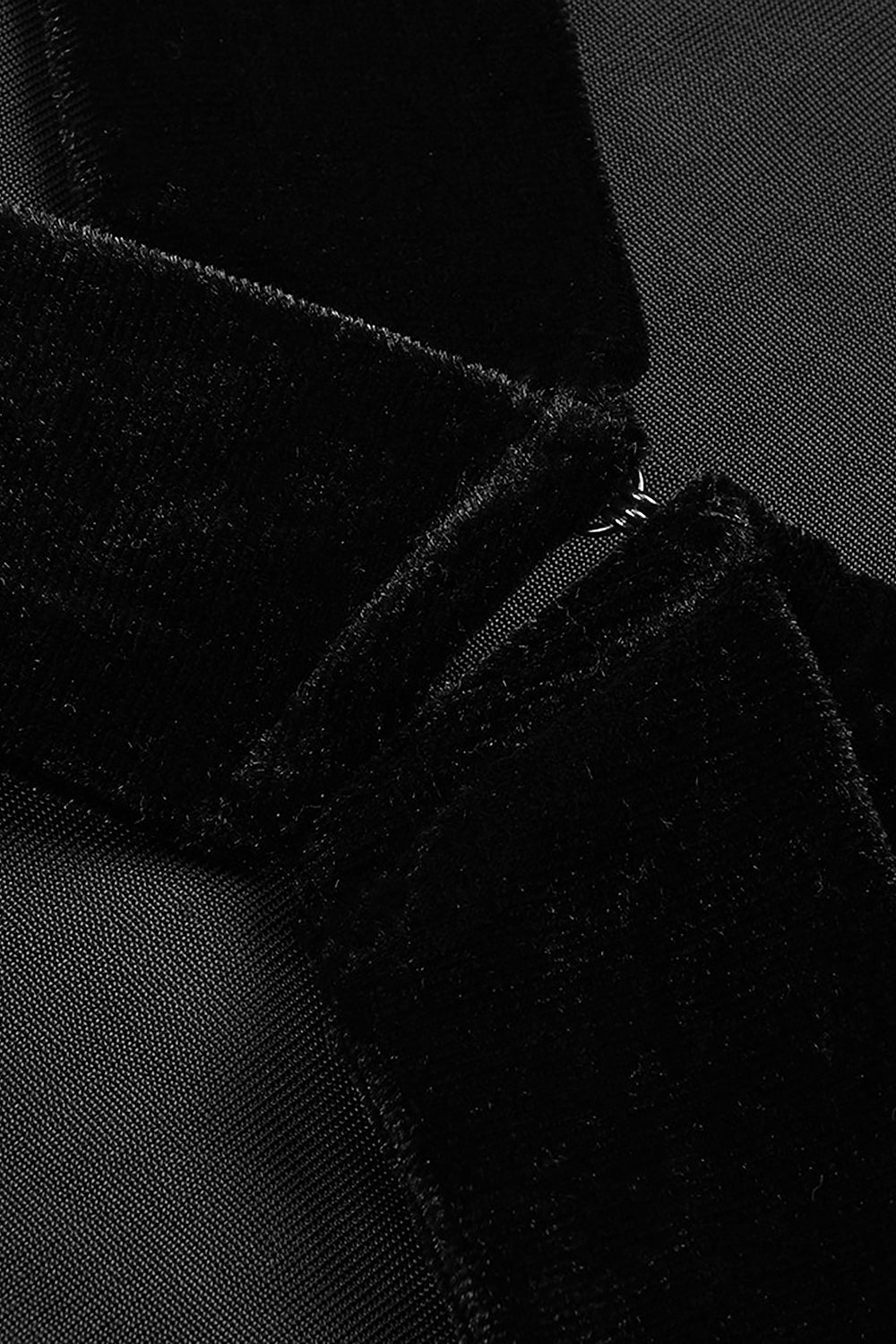 Backless Cut-Out Detailed Velvet Midi Dress - CHICIDA