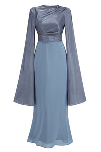 Cinderella Divine Long Sleeves Pleated Maxi Dress - CHICIDA