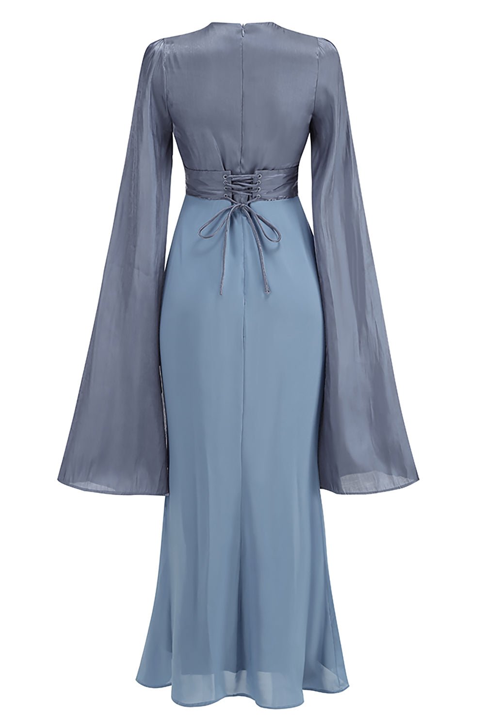 Cinderella Divine Long Sleeves Pleated Maxi Dress - CHICIDA