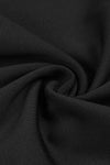 Asymmetric Neckline Cut Out Midi Dress In Black