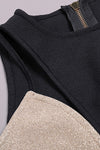 O Neck Sleeveless Cutout High Split Midi Bandage Dress
