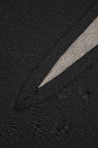 Black Off Shoulder Crystal High Split Maxi Bandage Dress - Chicida