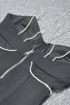Black Strappy Backless Crystal Maxi Bandage Dress - Chicida