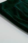 Crystal Tassel Velvet Two Piece Set In Dark Green Black Brown