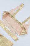 Gold Foiling Bandage Two Piece Set - CHICIDA