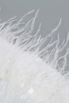 Heather Feather-trimTop And Simone Skirt In White