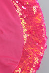 Hot Sequin Pink Top And Skirt Two Piece Set