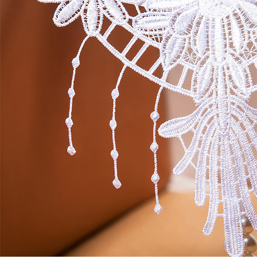 Tangas de bragas con perlas y mariposas bordadas para mujer