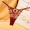 Ladies Sexy Mesh Embroidered Floral Panties G-String