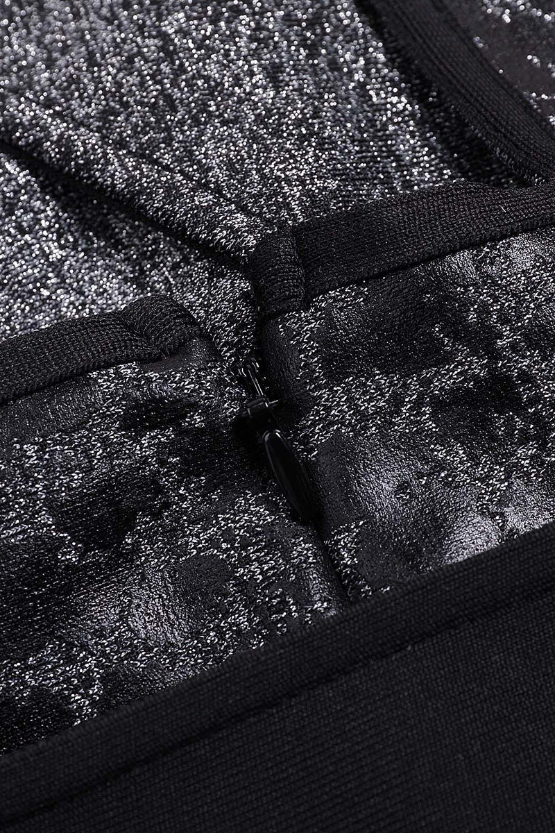 Leopard Print Criss Cross Tight Belt Split Long Bandage Dress