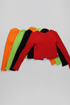 Cardigans Bandage Jacket In Black Green Orange Red
