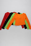 Cardigans Bandage Jacket In Black Green Orange Red - Chicida