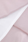 Pink Satin Strappy Mid Waist Slim A-Line Dress - Chicida