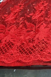 Red Spaghetti Strap Lace Bandage Dress - Chicida