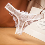 Sexy Hot Temptation Flower Embroidery Lace Panties