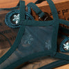 Sexy Hot Temptation Mesh Embroidery Cross Thong