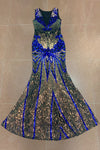 Sparkly Sequin Mermaid Wedding Maxi Dress - Chicida