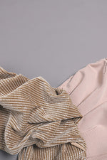 Strapless Sequin Ruffle Maxi Bandage Dress