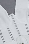 White Halter Backless Belt Bandage Jumpsuits - Chicida