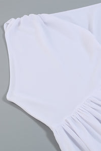 White One Shoulder Dress - Chicida