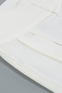 White Two Piece Set Long Sleeve Blazers & Pants - Chicida